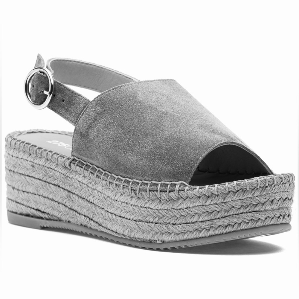 275 Central Velvet Maci Heeled Espadrilles - Size 37 - G58-13
